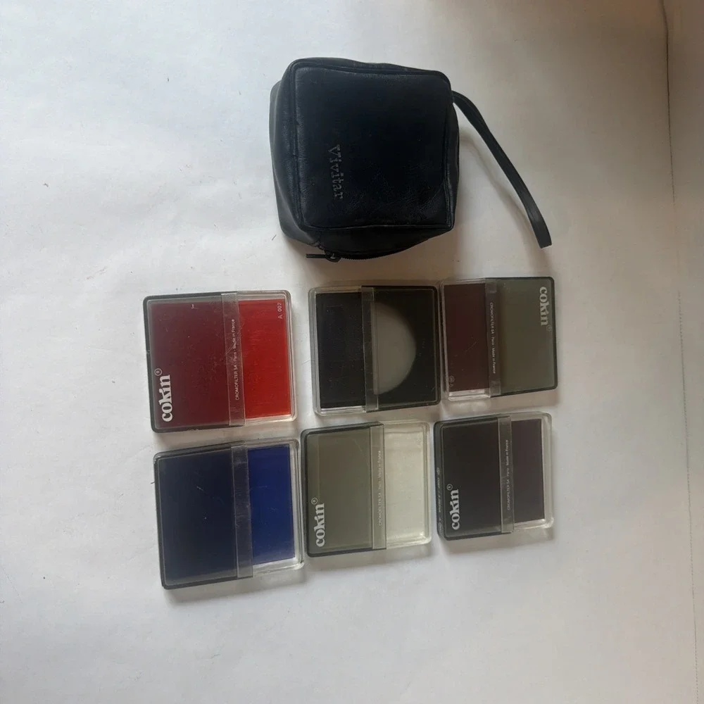 Lot of 7 Cokin Filters: A002, A20, A083, A005, A346, A125 and Vivitar Case